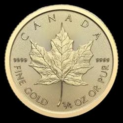 1/4 oncia Moneta d'Oro - Maple Leaf 2024 1/4 oncia Moneta d'Oro - Maple Leaf 2024