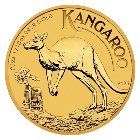 1/10 ounce Gold Coin - Kangaroo 2024