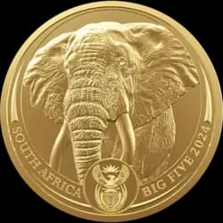 1 once Pièce d'Or - Big Five Elephant 2024 1 once Pièce d'Or - Big Five Elephant 2024