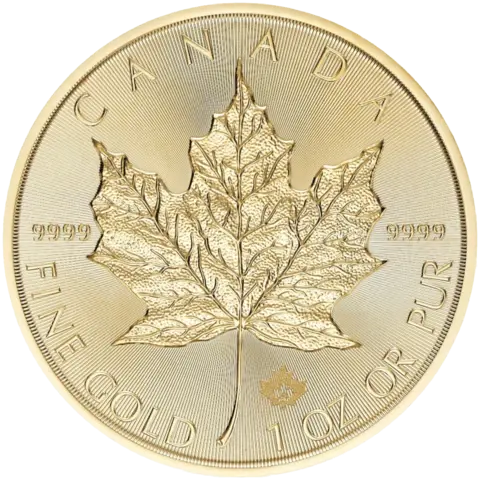 1 oncia moneta d'oro puro - Maple Leaf Charles III 2024