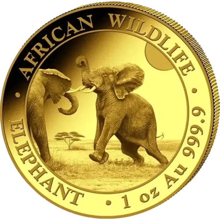 1 Unze Goldmünze - Somalia Elephant 2024