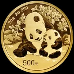 30 Gramm Goldmünze - Panda 2024 30 Gramm Goldmünze - Panda 2024