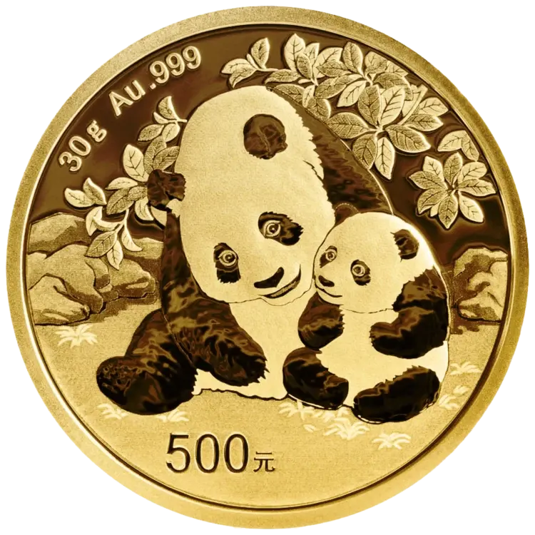 30 Gramm Goldmünze - Panda 2024