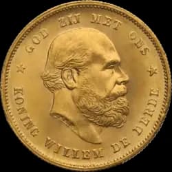 10 Gulden Holland Goldmünze - Willem III - Gemischte Jahrgänge 10 Gulden Holland Goldmünze - Willem III - Gemischte Jahrgänge