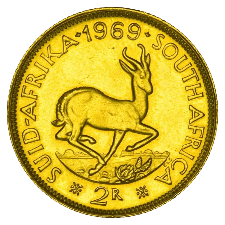 Pièce d'or de 2 Rand - Afrique du Sud