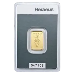 5 Gramm Goldbarren - Heraeus 5 Gramm Goldbarren - Heraeus