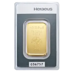 20 Gramm Goldbarren - Heraeus 20 Gramm Goldbarren - Heraeus