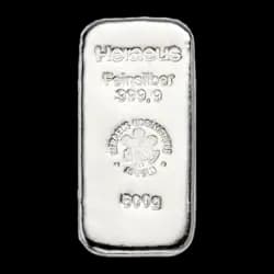 500 grammi Lingottino d'Argento - Heraeus 500 grammi Lingottino d'Argento - Heraeus