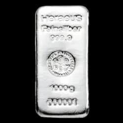 1 kg Silberbarren - Heraeus 1 kg Silberbarren - Heraeus