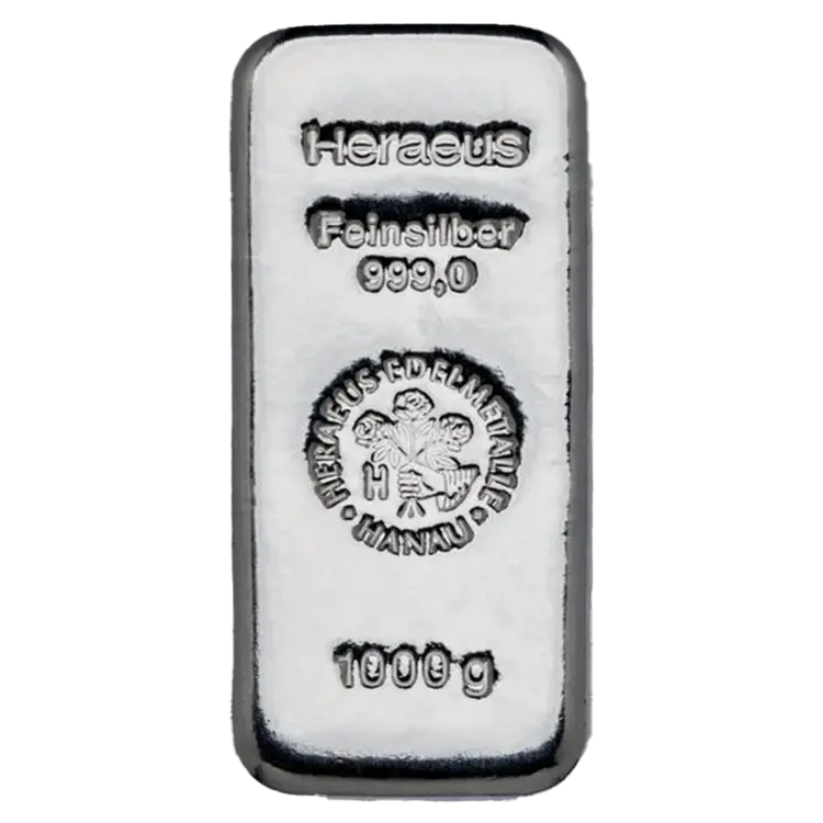 1 kg Silver Bar - Heraeus