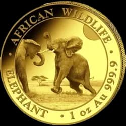 1 once Pièce d'Or - Somalia Elephant 2024  1 once Pièce d'Or - Somalia Elephant 2024