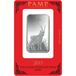 1 oncia Lingottino d'Argento  - PAMP Suisse Capra Lunare 1 oncia Lingottino d'Argento  - PAMP Suisse Capra Lunare