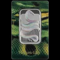 1 ounce Silver Bar - Nature's Grip - Green Anaconda 1 ounce Silver Bar - Nature's Grip - Green Anaconda
