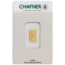 1 Gramm Goldbarren - C. Hafner 1 Gramm Goldbarren - C. Hafner