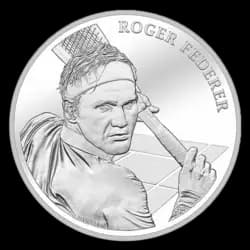 Roger Federer Silver Coin 20 Swiss Francs - Uncirculated Roger Federer Silver Coin 20 Swiss Francs - Uncirculated