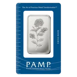 1 ounce Rosa Silver Bar - PAMP Suisse 1 ounce Rosa Silver Bar - PAMP Suisse