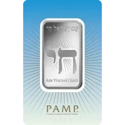 1 oncia Lingottino d'Argento - PAMP Suisse Am Yisreal Chai 1 oncia Lingottino d'Argento - PAMP Suisse Am Yisreal Chai