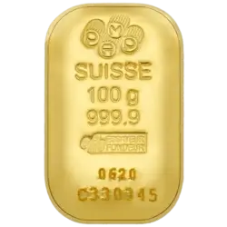 100 grammi lingotto d'oro - PAMP Suisse 100 grammi lingotto d'oro - PAMP Suisse
