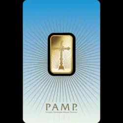 10 gram Gold Bar - PAMP Suisse Romanesque Cross  10 gram Gold Bar - PAMP Suisse Romanesque Cross