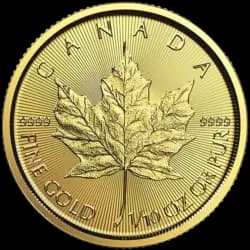 1/10 Unze Goldmünze - Maple Leaf BU - Gemischte Jahrgänge 1/10 Unze Goldmünze - Maple Leaf BU - Gemischte Jahrgänge
