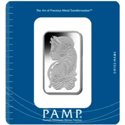 100 grammes lingot de palladium pur 999.5 - PAMP Suisse Lady Fortuna 100 grammes lingot de palladium pur 999.5 - PAMP Suisse Lady Fortuna