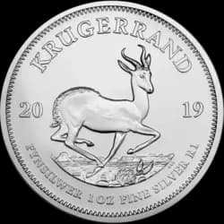 1 once pièce d'Argent - Krugerrand BU 2019 1 once pièce d'Argent - Krugerrand BU 2019