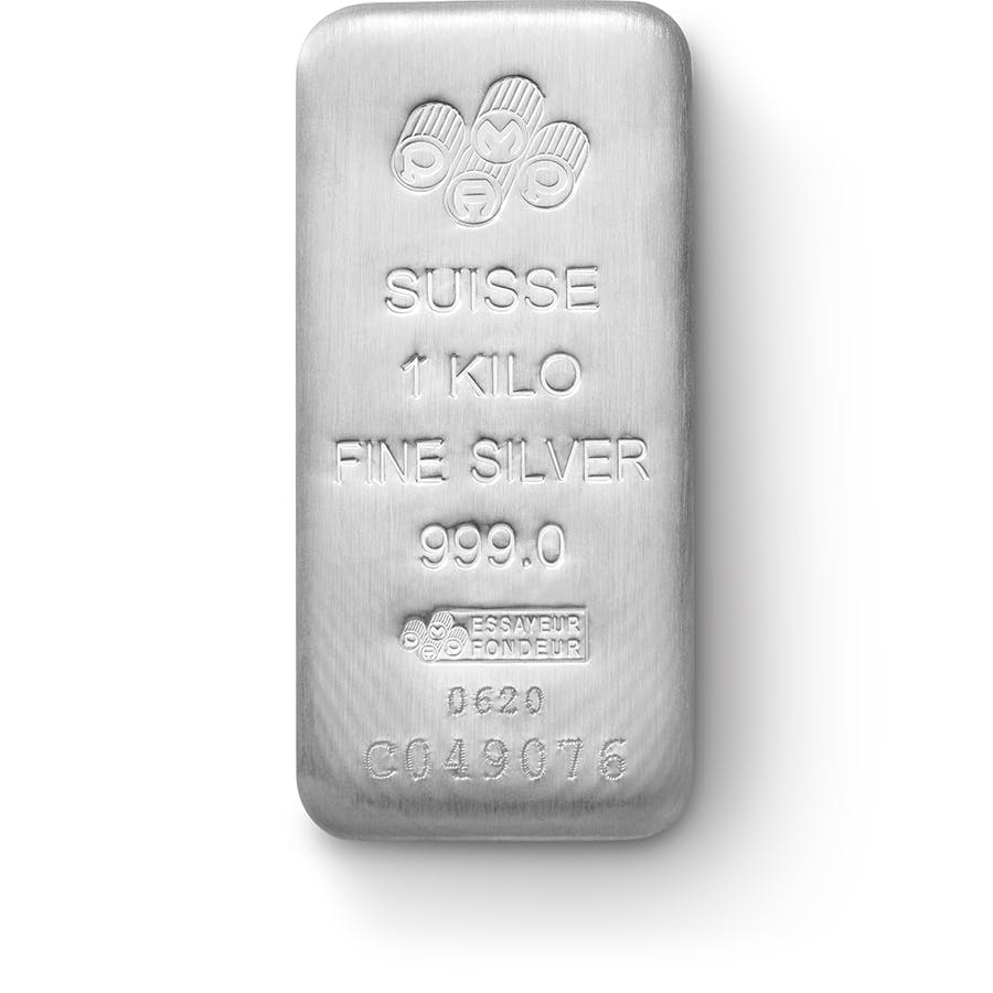 Investire in 1 kg lingotto d'argento puro 999.0 - PAMP Suisse - Front