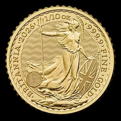 1/10 Unze Goldmünze - Britannia 2026 1/10 Unze Goldmünze - Britannia 2026