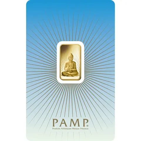 5 Gramm Goldbarren - PAMP Suisse Buddha