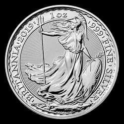 1 oz Silver Coin - Britannia BU 2019 1 oz Silver Coin - Britannia BU 2019