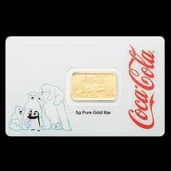 5 grammes Lingot d’Or - Ours Polaire Festif Coca-Cola 5 grammes Lingot d’Or - Ours Polaire Noël Coca-Cola® - 1