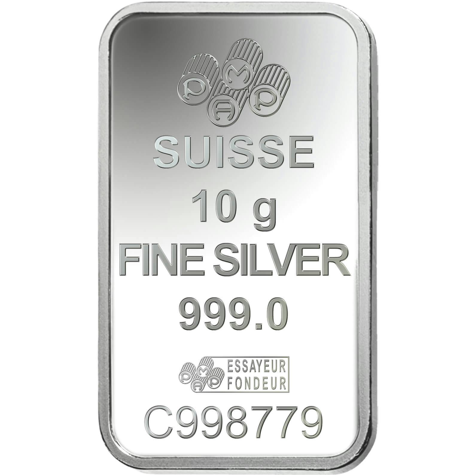 Invest in 10 gram Fine Silver Buddha - PAMP Swiss - Back