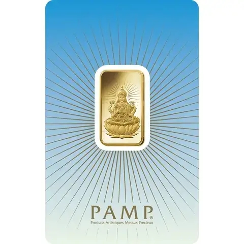 10 grammi lingottino d'oro puro 999.9 - PAMP Suisse Lakshmi