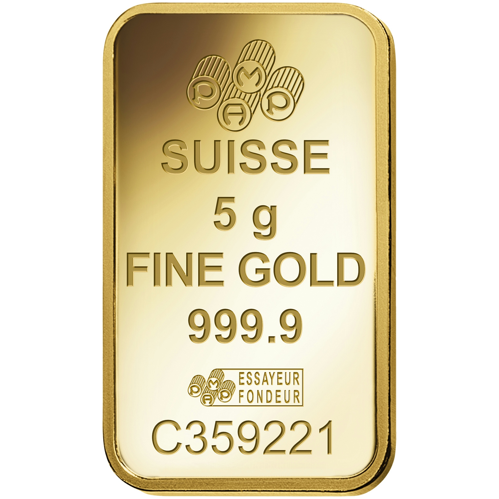 Invest in 5 gram Fine Gold Lakshmi - PAMP Swiss - Back
