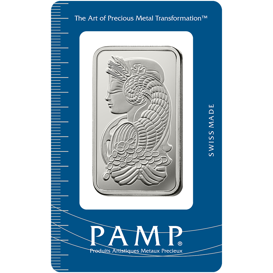 Comprare  1 oncia lingottino d'argento puro 999.0 - PAMP Suisse Lady Fortuna - Certi-PAMP