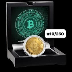 1 onza Moneda de oro – Bitcoin 2025 – certificado n.º 10 1 onza Moneda de oro – Bitcoin 2025 – certificado n.º 10
