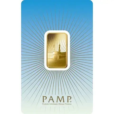 10 grammes Lingotin d'Or - PAMP Suisse Ka'Bah Mecca
