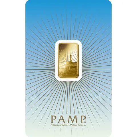 5 Gramm Goldbarren - PAMP Suisse Ka'Bah Mecca
