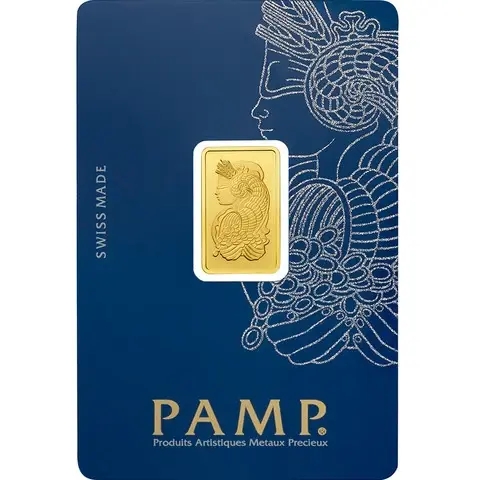 5 grammi lingottino d'oro puro 999.9 - PAMP Suisse Lady Fortuna