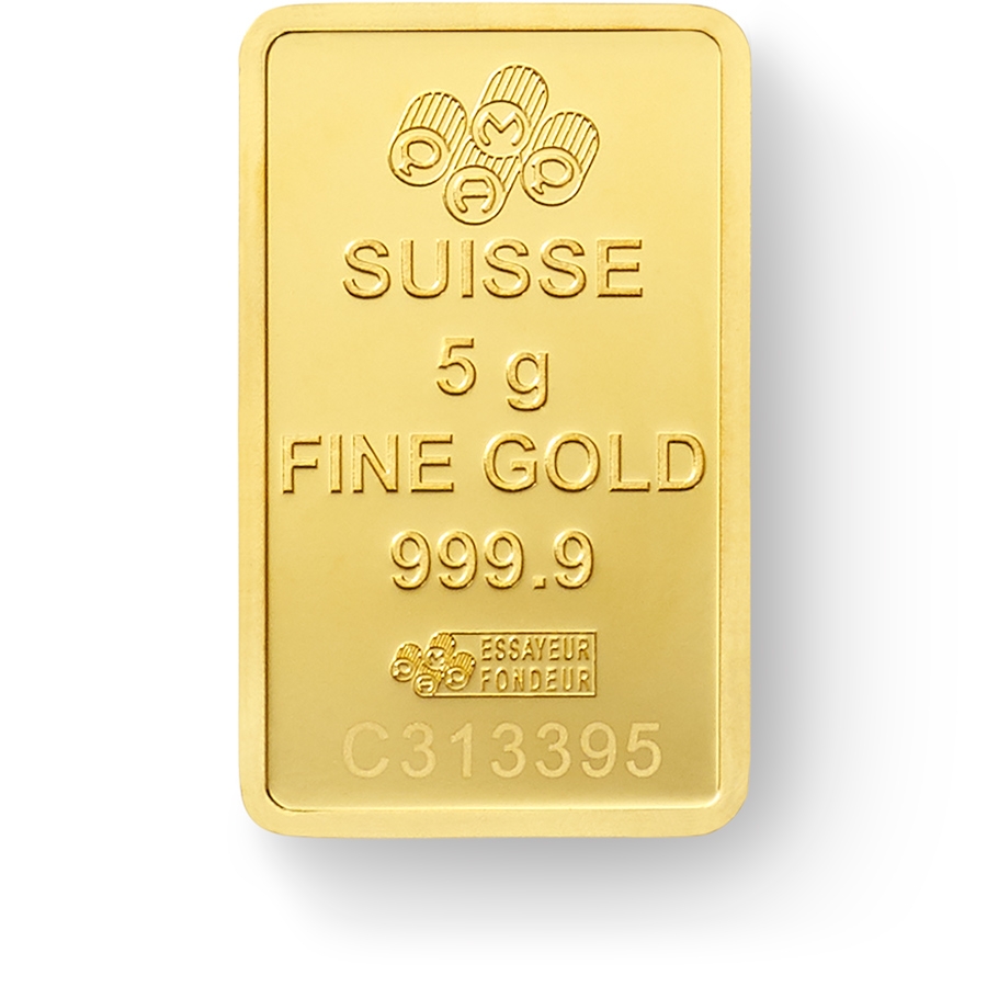 Acquistare 5 grammi lingottino d'oro puro 999.9 - PAMP Suisse Lady Fortuna - Back
