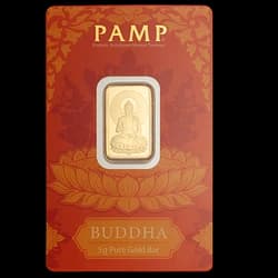 5 grammes Lingot d’Or - Bouddha avec Lotus 5 grammes Lingot d’Or - Bouddha avec Lotus - 1