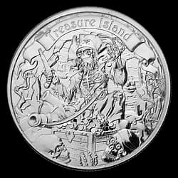 1 ounce Silver Coin - Treasure Island 1 ounce Silver Coin - Treasure Island - 1