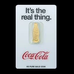 5 grammes Lingot d’or - Coca-Cola® 140e Anniversaire 5 grammes Lingot d’or - Coca-Cola 140e Anniversaire - 1