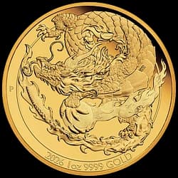1 once Pièce d'Or - Perth Mint Dragon Belle Épreuve 1 once Pièce d'Or - Perth Mint Dragon Belle Épreuve - 1