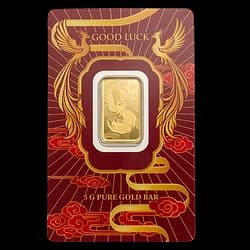 5 Gramm Goldbarren - Glücksphönix 5 Gramm Goldbarren - Glücksphönix - 1