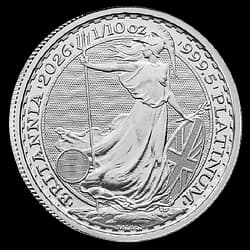 1/10 Unze Platinmünze - Britannia 2026 1/10 Unze Platinmünze - Britannia 2026