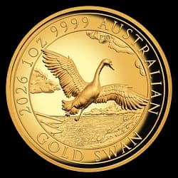1 oncia Moneta d'Oro - Cigno 10° Anniversario Perth Mint Proof 1 oncia Moneta d'Oro - Cigno 10° Anniversario Perth Mint Proof