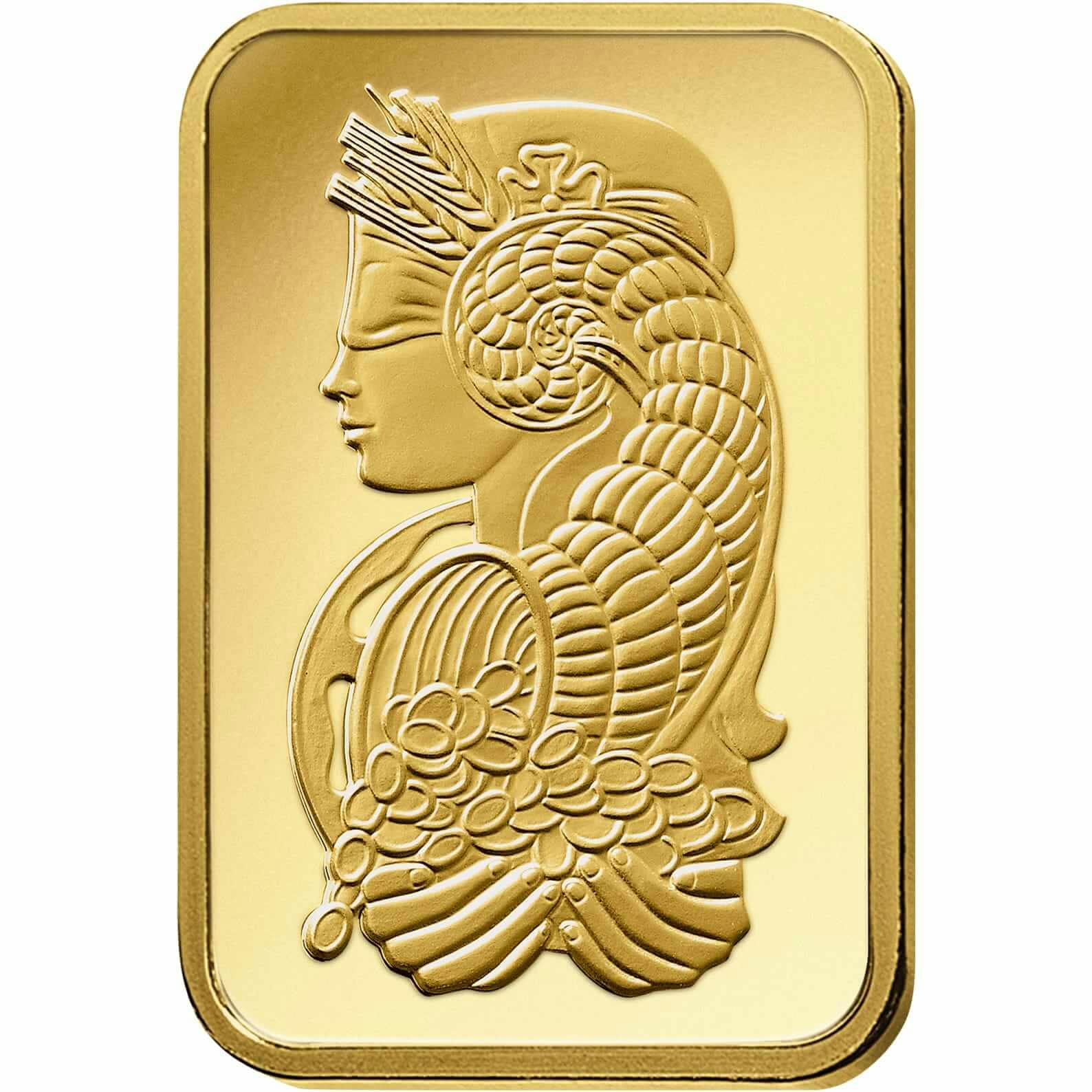 Buy 0.3 gram Fine Gold Lady Fortuna - PAMP Swiss - Front