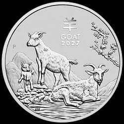 5 onzas Moneda de Plata - Australian Lunar Cabra 2027 5 onzas Moneda de Plata - Australian Lunar Cabra 2027 - 1