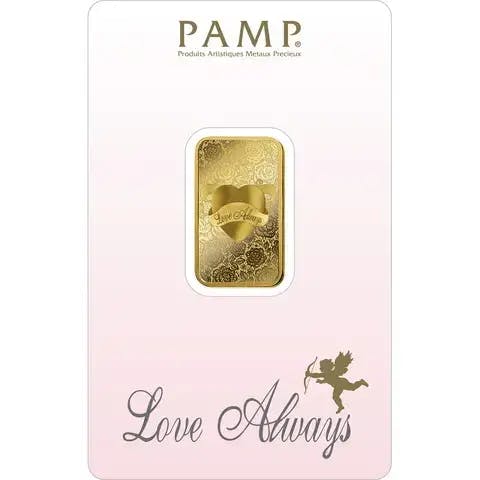 10 grammi Lingottino d'Oro - PAMP Suisse Love Always